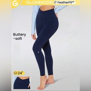 GLOWMODE 24" FeatherFit™ Crossover Leggings